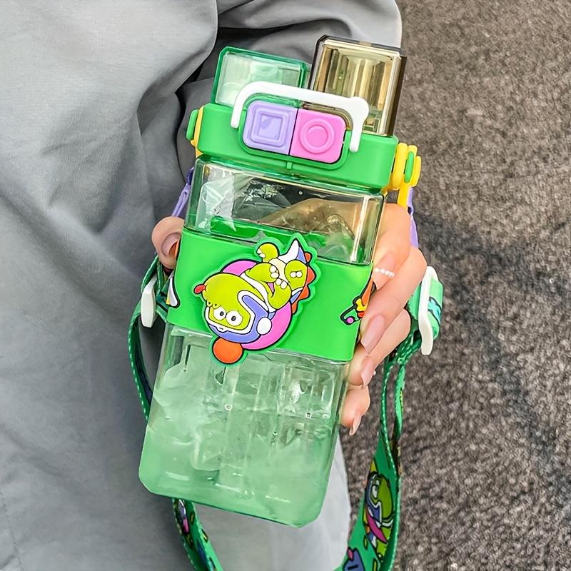 

Cartoon Plastic Water Cup 19.27oz, Drinking Water Cup, Drinking Cup With Strap Portable