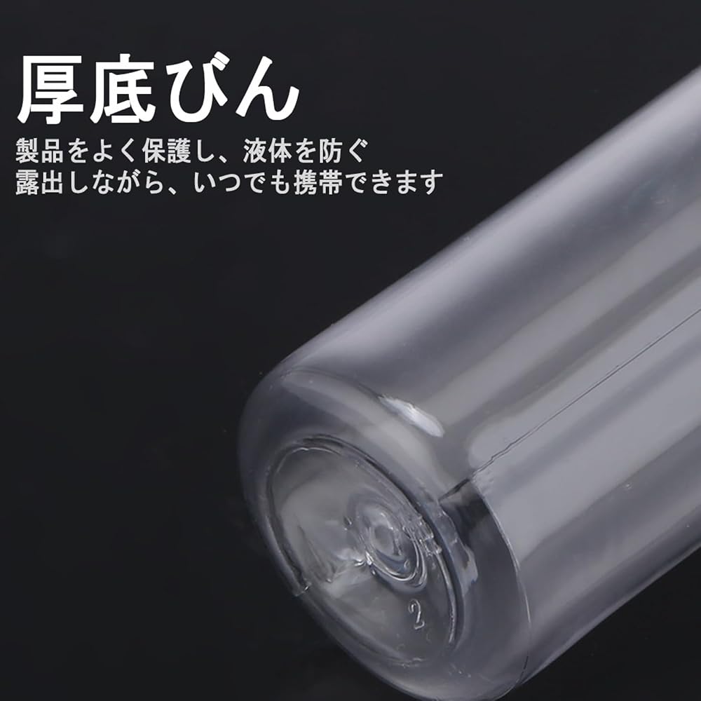 LIMUNJIZ Travel Bottles Set 10pcs 30ml Clear Plastic Containers with Aluminum Caps for Liquids