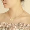 Sipuris Unique Custom Letter Pendant Necklace Personalized Heart Stainless Steel Necklaces For Women Jewelry Gifts