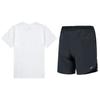 Nike Sport Freizeit Set Rundhals Kurzarm T-Shirt Locker Atmungsaktiv Fünf-Punkt Hosen Set Herren Sets AR4999-100+DM4742-010