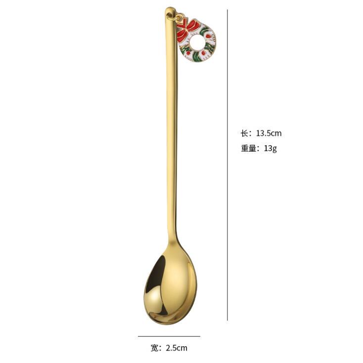 Linguri metalice de Craciun Fericit Vesela de Craciun Ornamente Decoratiuni de Craciun pentru Masa Acasă