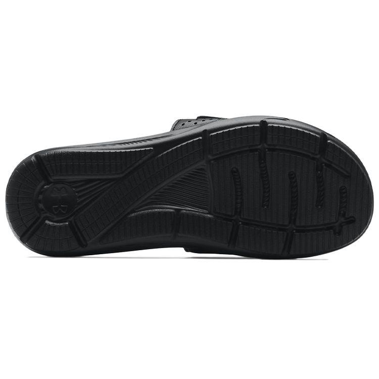 Under Armour Ignite 6 Graphic Strap Slide Black Men Sneakers White 3024451-001
