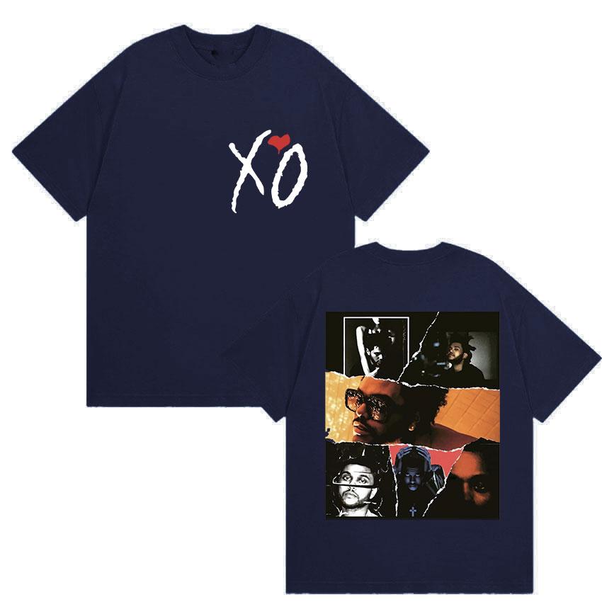 Pop Rapper The Weeknd Xo Album Graphic T Shirts Unisex Women Fans Hip Hop New Short Sleeve Tshirt Cotton Soft Tees Streetwear