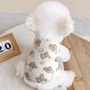 Cute Bear Pet Dog Clothes Cat Clothes Thickened Puppy Clothes Vest with Warm Jacket Winter Warm Teddy Bear Coat Pet Supplies