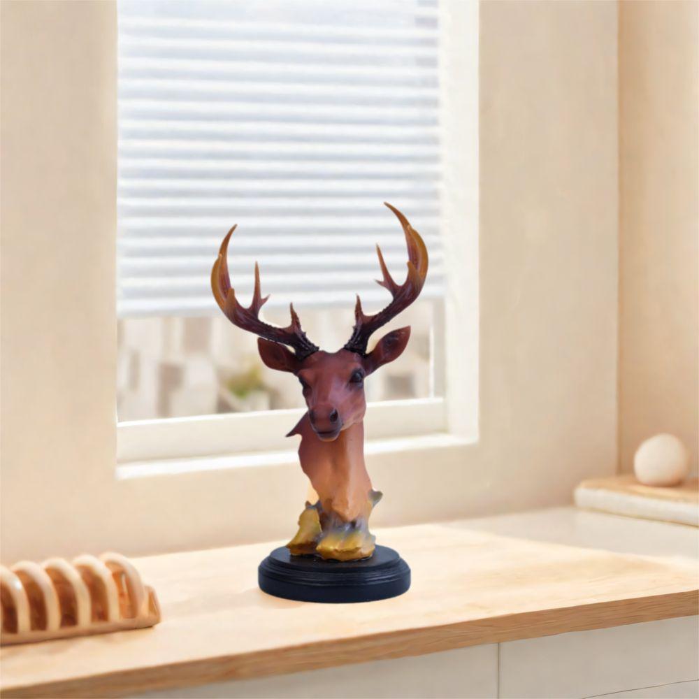 Minimalist Deer Statue Modern Miniatures Figurine Desktop Ornament Deer Ornament  Prop