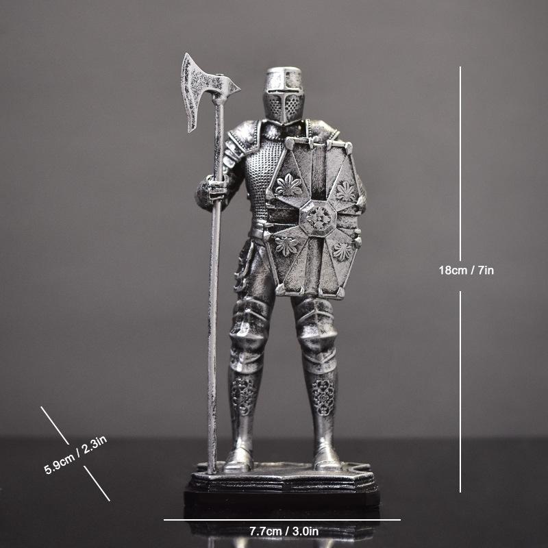 Σκανδιναβός Ιππότης Νίκης Δημιουργικά Ρητινένια Χειροτεχνήματα Γραφείο Μελέτη Premium Διακόσμηση Βίντατζ Κράνος Ιππότης Στολίδι