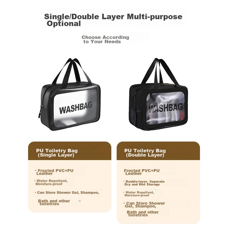Toiletry Bag , Travel Fitness Swimming Makeup Storage Bag, Underwear Organizer, Business Trip, Wet And Dry Separation, Waterproof, Large Capacity
