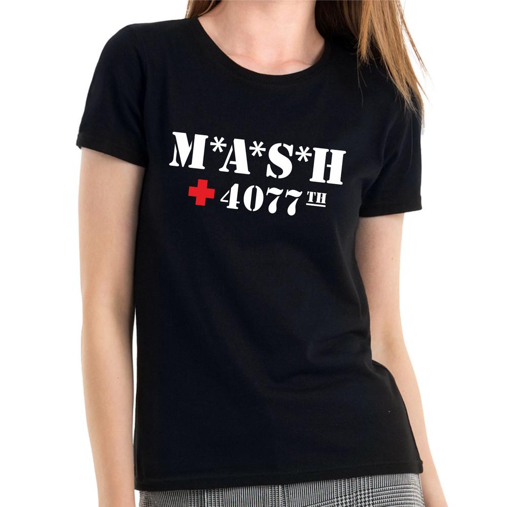 Mash M*A*S*H Inspired 4077th US Army Fanshirt Fan Retro Women Girlie T-Shirt