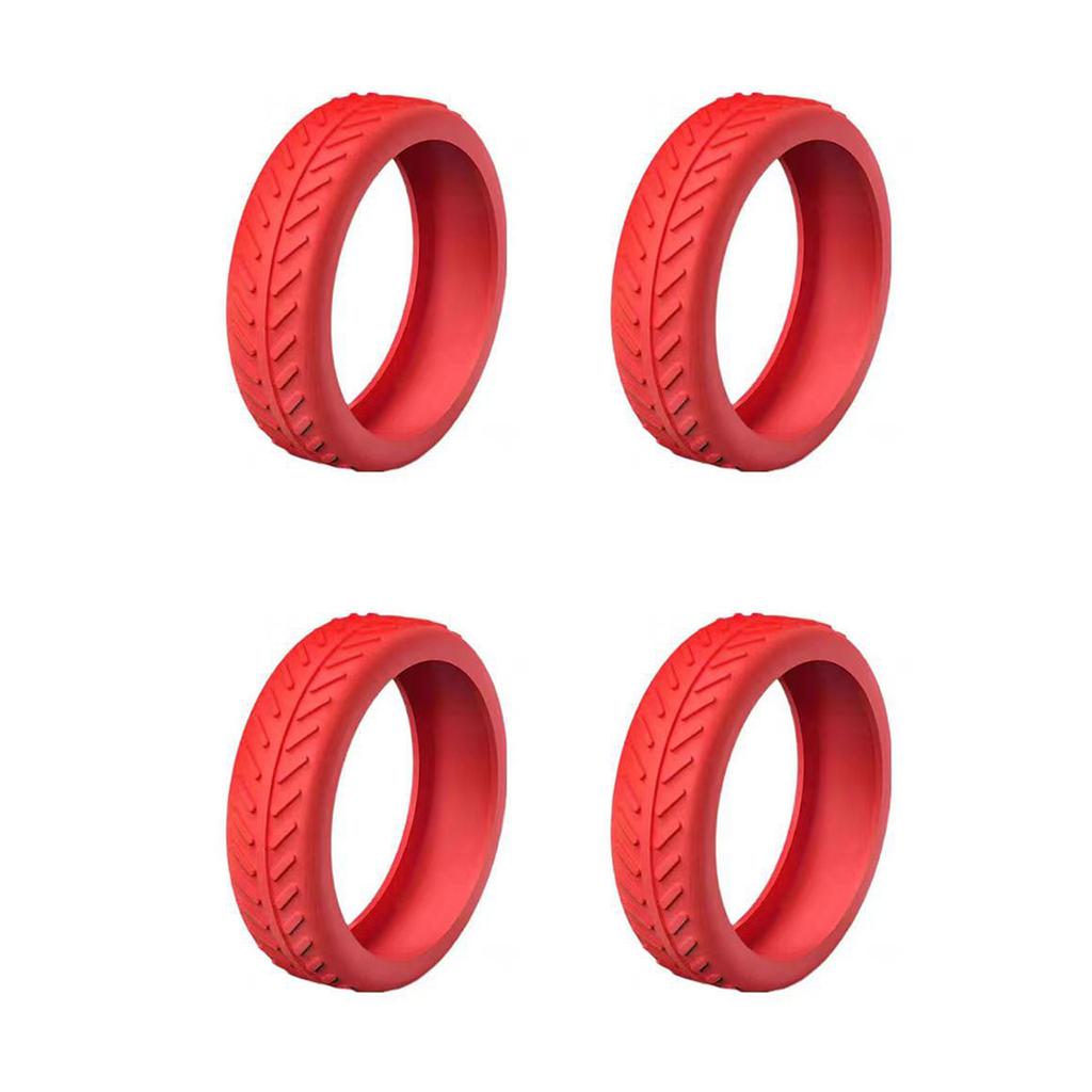 1/4/8pcs Fashionable Silicone Caster Cover Durable Mutes Noise Reduction Wheel Scratche-Proof Cover For 8-Spinner Wheels Luggage