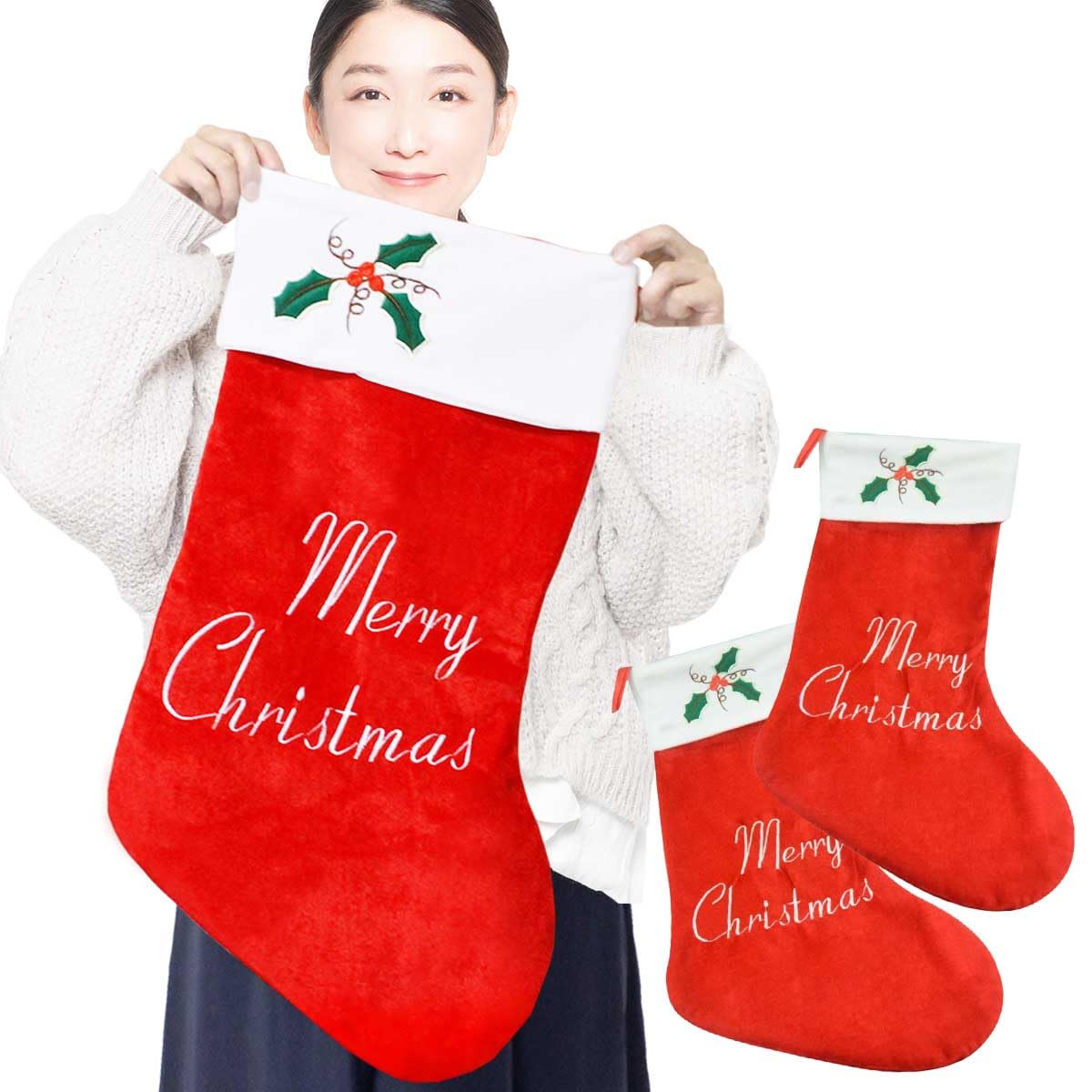 

Большой рождественский подарочный мешок для Санты и рождественских подарков Клаус, чулки, (Красный 2)