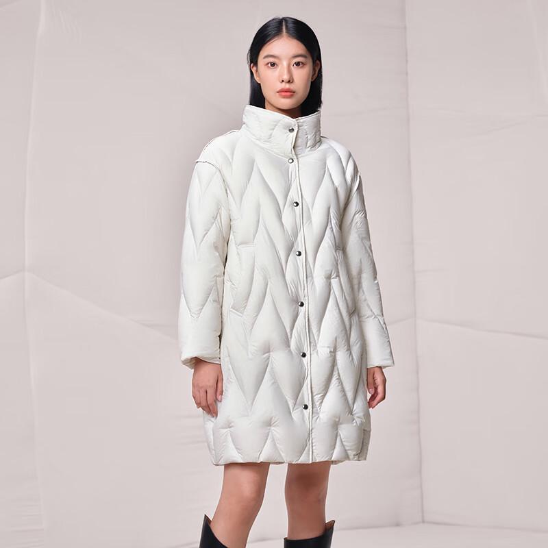 Tanboler Women's Mid-Length Stand Collar Down Jacket TB233626