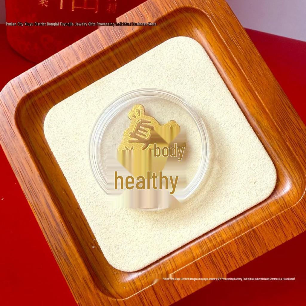 Pure Gold 999 Horse Year Phone Sticker for Wealth and Health - Popular Douyin Live Seller