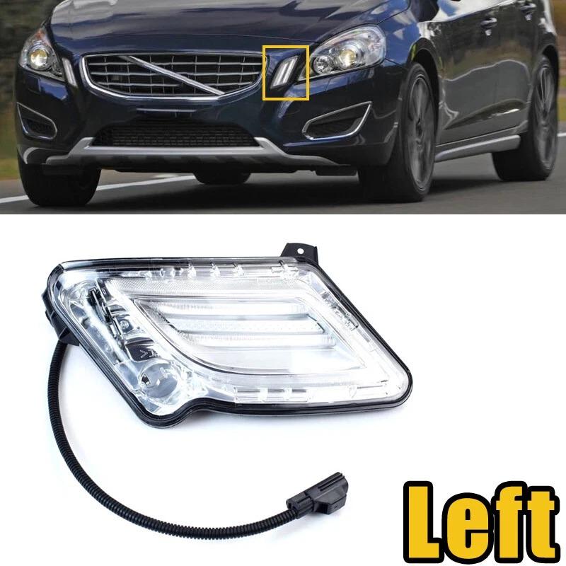 For Volvo S60 2011-2013 Front LED Day Running Marker Indicator Light Turn Signal Lamp 31278557 31278558