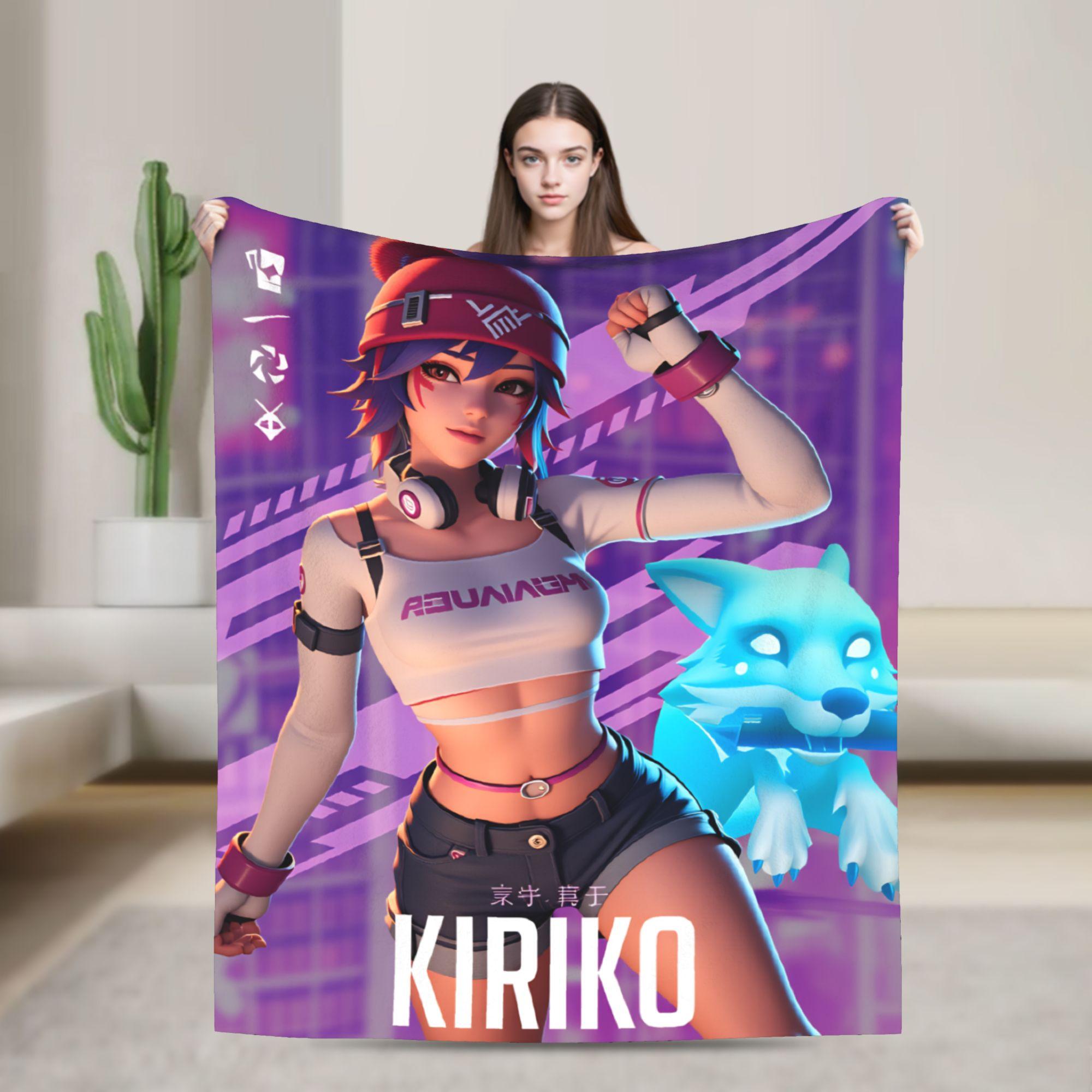 

Overwatch Kiriko Blanket Quality Super Warm Throw Blanket Winter Decorative Couch Bed Aesthetic Bedspread 75cmx90cm