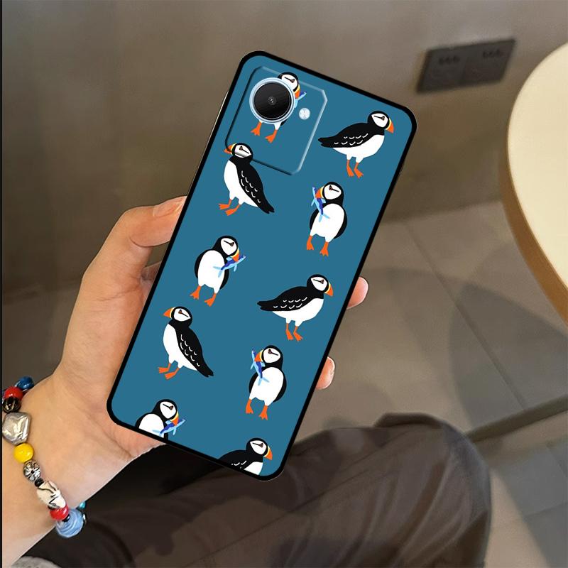 

Puffin Bird Case For Realme C65 C67 C61 C53 C55 C51 C25 C63 C71 C75 GT6 GT7 Pro 11 12 13 14 15 Pro Plus Realme C75 4G