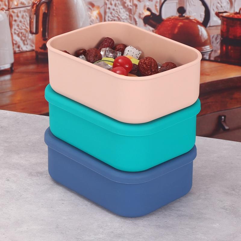 Silicone Bento Boxes Lunch Container, YONGHAO Leak-Proof Lunch Container, BPA-Free, Dishwasher Safe