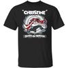 Christine Death On Wheels Horror Stephen King’s Christine Style of Merrie Melodies Halloween Horror Scary Fan T-Shirt Black