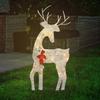 Lighted Deer Yard Decoration Waterproof Festive Decor Christmas Deer Decor for Family Friends Home Patio Garden Parties Holiday