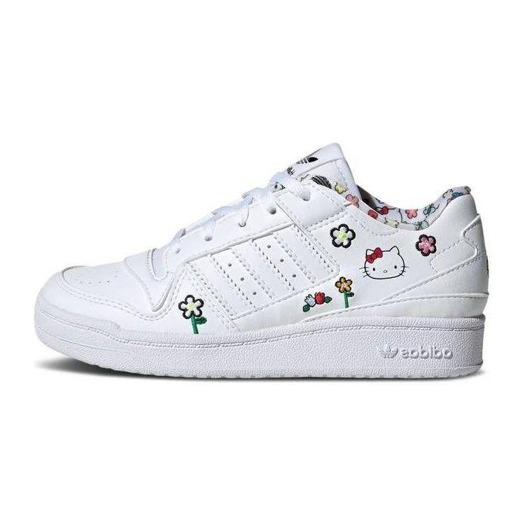 adidas Hello Kitty x Forum Low C Floral Kids Sneakers White Cloud-White Core-Black IG0303