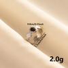 Punk Silver Color Black Enamel Sun Moon Star Eye Rings For Women Men Accessories Stainless Steel Ring Open Finger Jewelry Bagues