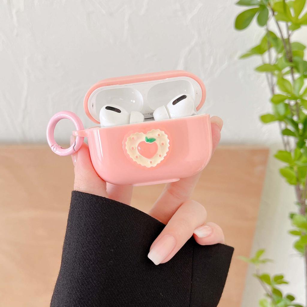 Silicone Soft Love 3d Heart Fruit Strawberry Earphone Case For Apple Airpods Pro 2 1 3 Wireless Bluetooth Charging Box Capa
