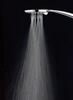 Bathroom Rainfall Head Shower ABS Plastic Hand Held Hot Cold Chrome Finish 1 Year Warranty Easy Installation