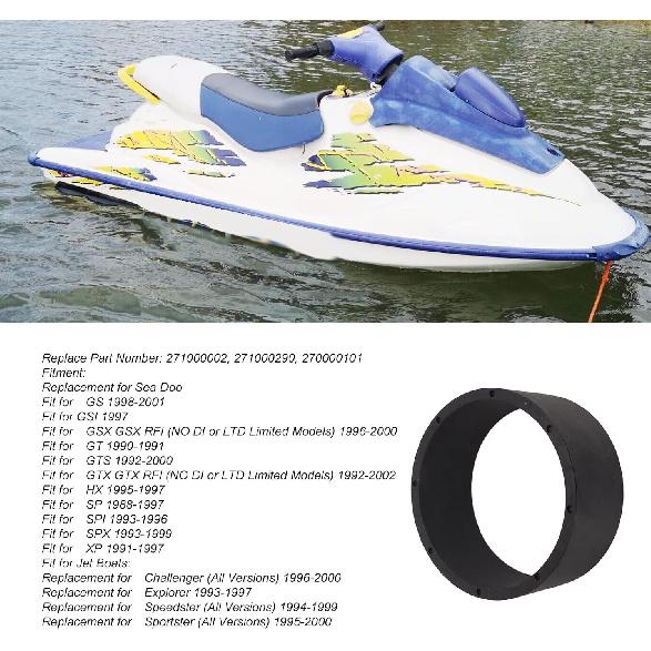 EVGATSAUTO Wear Ring, 140mm 5.51in 271000002 271000290 2700000101 Jet Pump Wear Ring for GS GSI GT GTS GTX HX SP SPI SPX XP