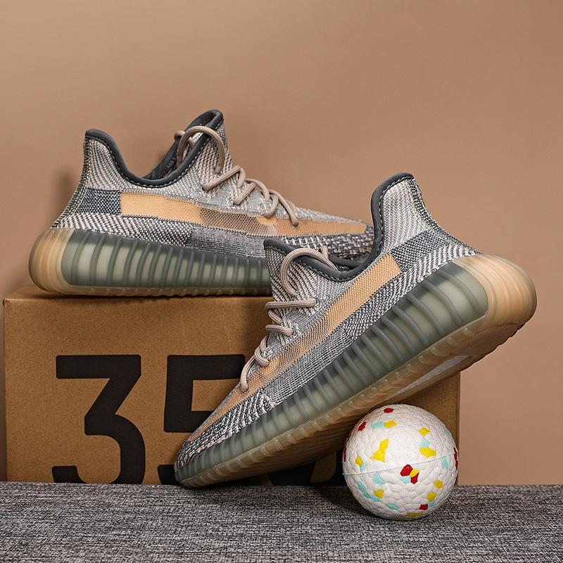 Pantofi coconut pentru bărbați 350V2 explozie reală țigan trei lovituri versiune înaltă înghețată albă pentru femei adidași de alergare Darth Vader