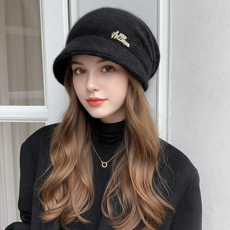 Eyes Knit Beanie Women s Ski Golf Winter Hat gray