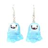 Ghost Earrings Glow-in-the-Dark Ghost Pendant Earrings for Women Decor, Fun Cute Earrings, Ghost Necklace for Women Halloween Jewelry