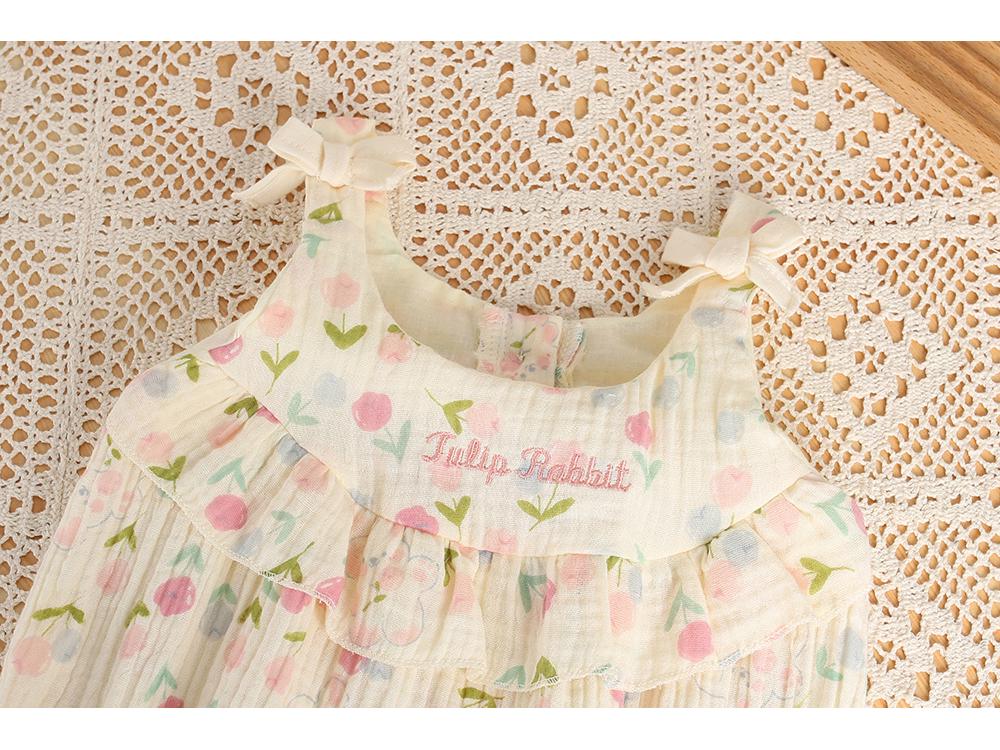 Dětský letní overal bez rukávů - Roztomilá a pohodlná kombinéza pro novorozence