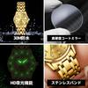 OLEVS Women's Scented Quartz Watch with Metal Band, Waterproof, Luminous, Date Display, Diamonds, Casual and Stylish, Gold
