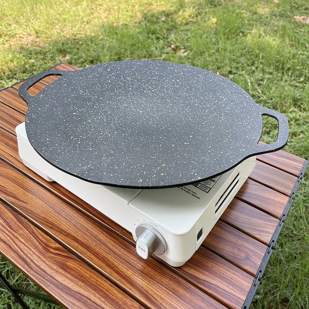 New Outdoor Oil Frying Baking Pan Non-stick Cooking Pot Multi-purpose Round for Outdoor Camping Kitchen Bakeware Household Tools