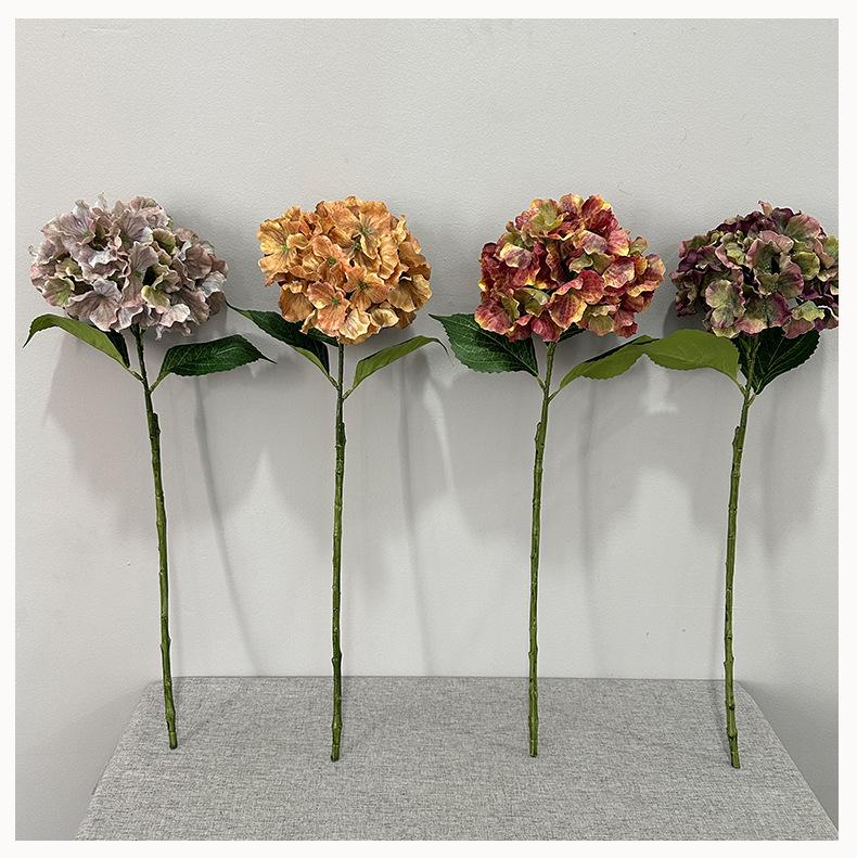 Hydrangea Silk Flower Bridal Bouquet - Moisturizing, High-Grade, Handheld for Weddings