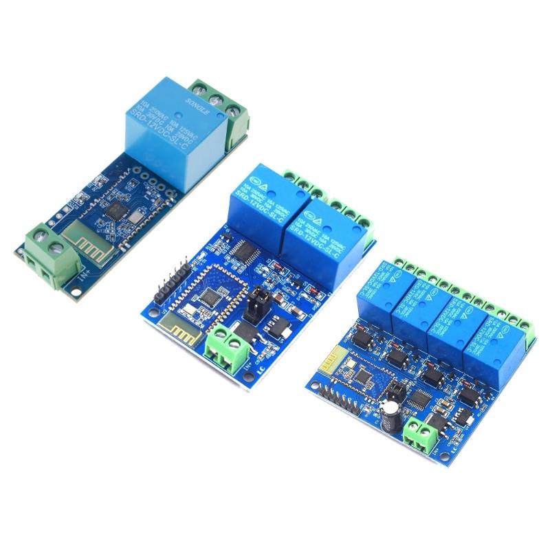 Wireless Relays Module with Indicator Light 1/2/4 Channel APP Remote Control Switches Internet of Things Relays Module