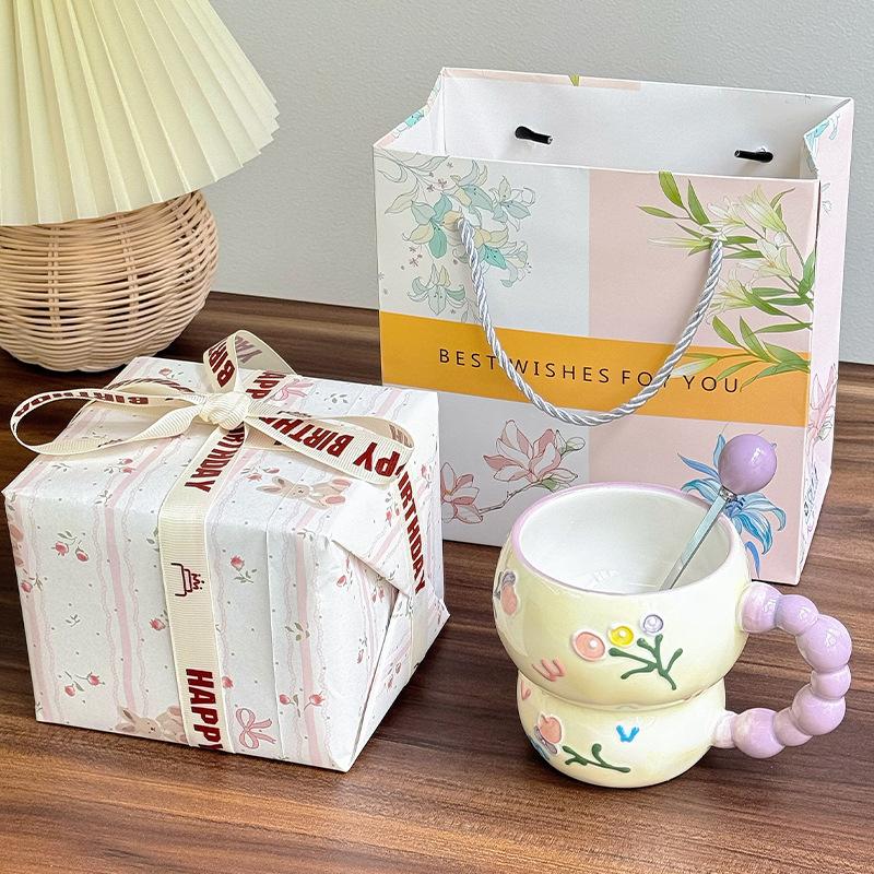 School Gifts for Teachers and Classmates, Ceramic Mugs, Couples, Coffee Mugs, Birthday Gifts for Girls, Gift Boxes