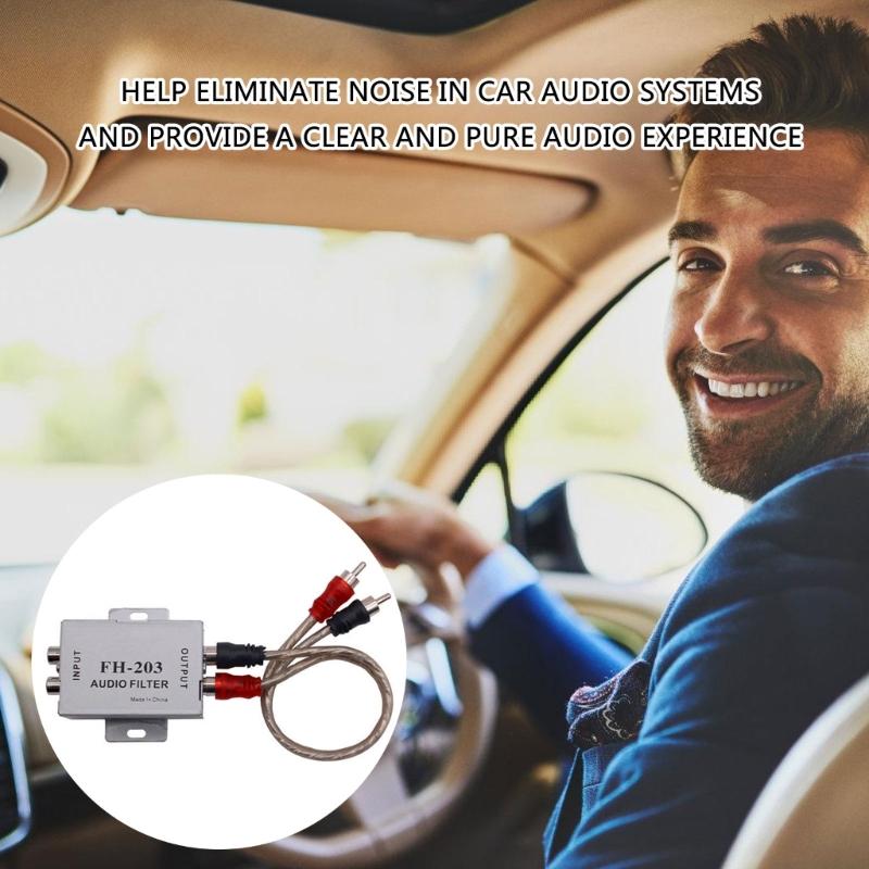 Automobile Ground Loops Isolator 2 Channel Amplifier Noise Filter,Ground Loops Isolator Car Noise Filter