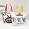 2025 Niedliche Cartoon Labubu Canvas Tragetasche - Große Kapazität, Einzelne Schulter, Tragbar für Studenten und Frauen