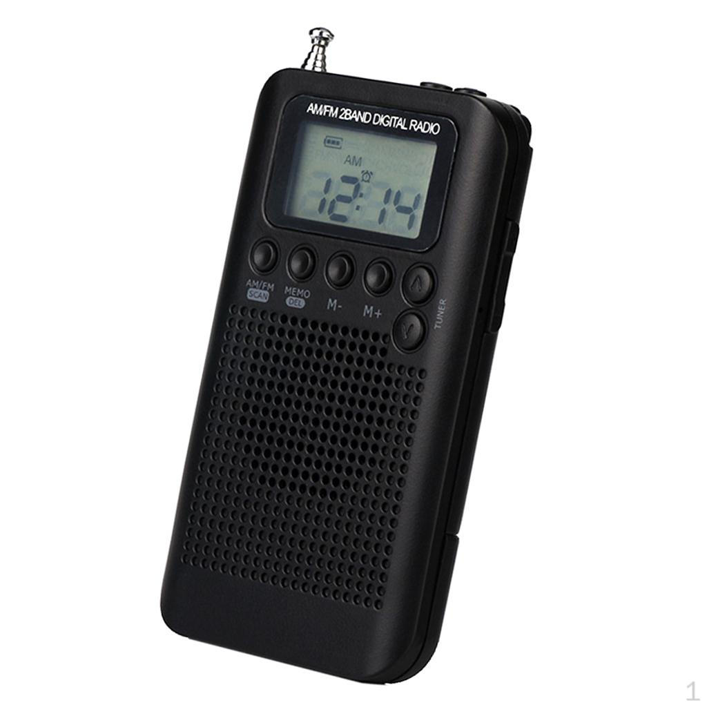 

Портативне стерео радіо, міні, цифрове налаштування, USB, FM, MP3-плеєр чорний