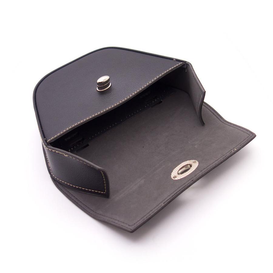 Universal Triangle Motorcycle PU Leather Saddle Bag Luggage Tool Side Bag For Cafe Racer ATV Custom