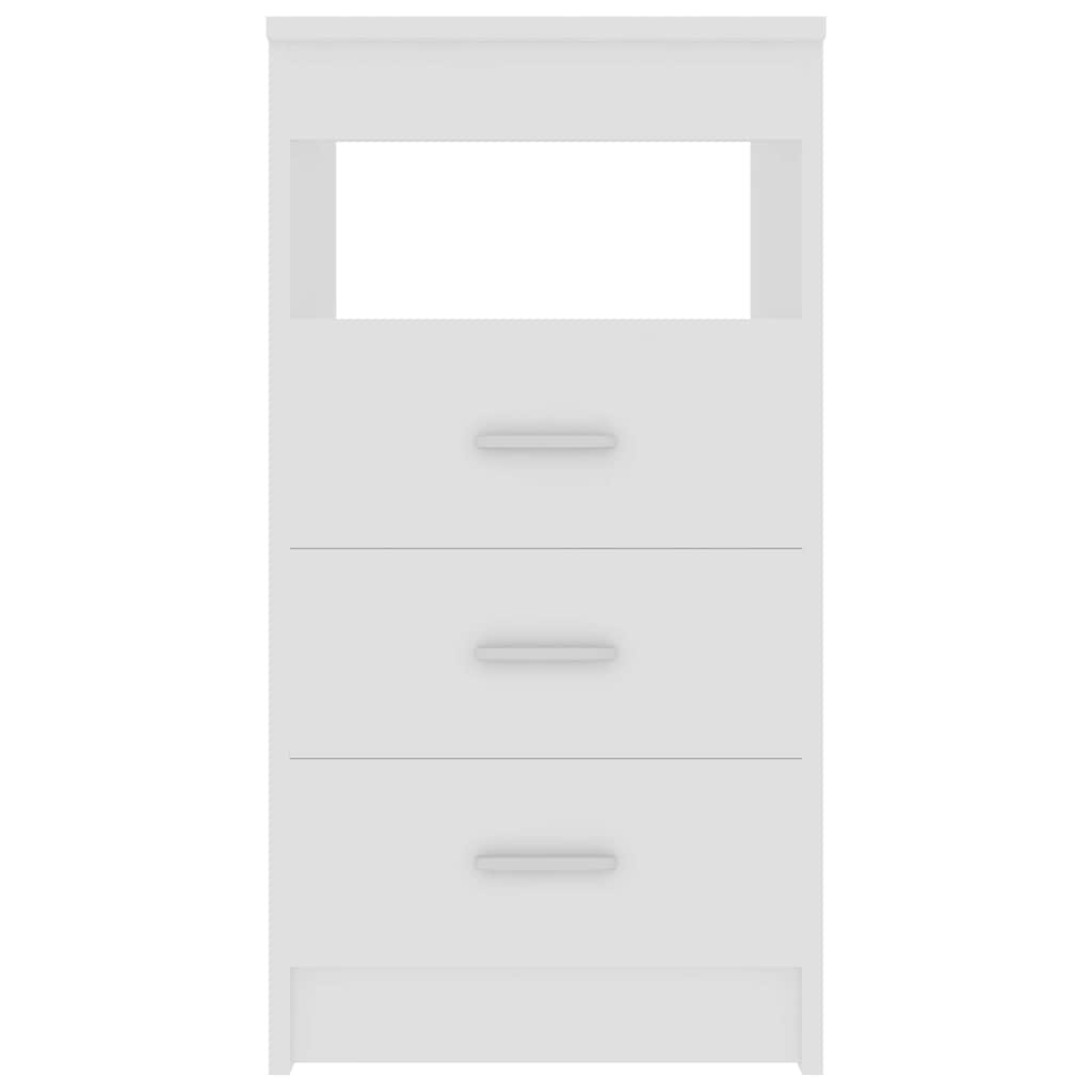 Sideboard with Drawers White 40 x 50 x 76 cm Engineered Wood