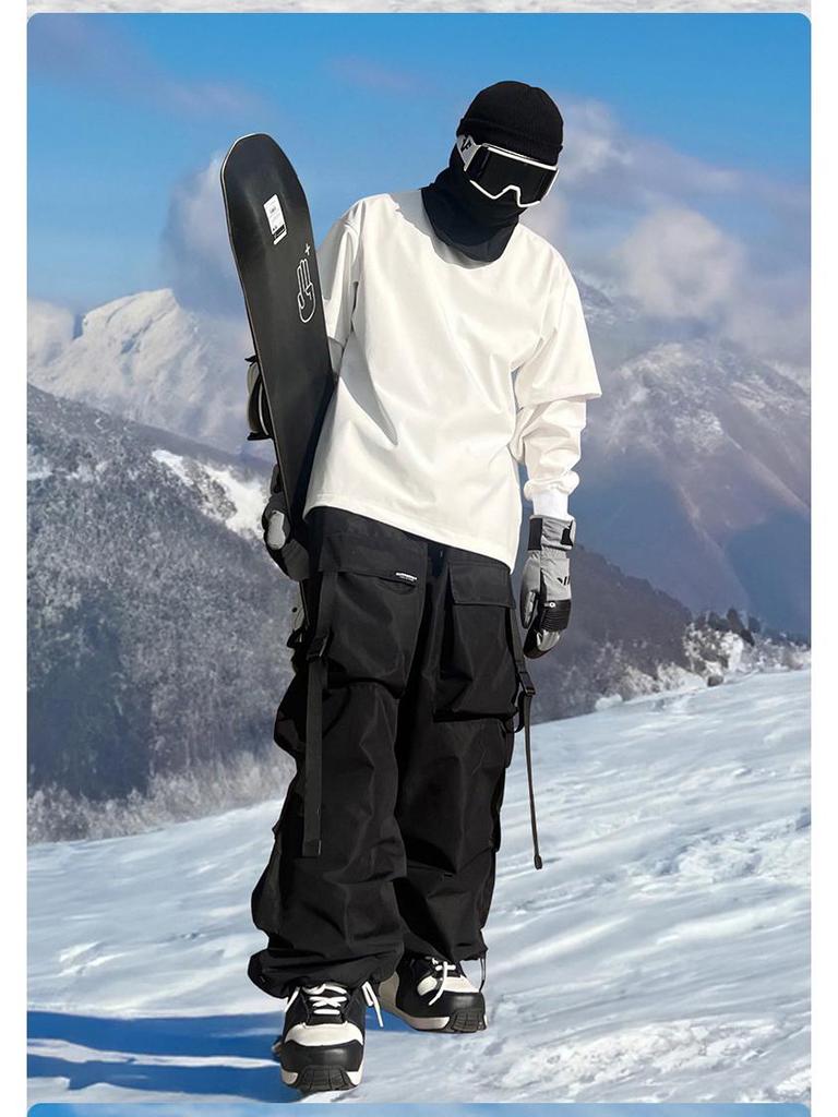 Xuexiang Violet 2026 Ski Pants: Men's Waterproof, Insulated, Heavy-Duty Snow Pants for Skiing and Snowboarding.