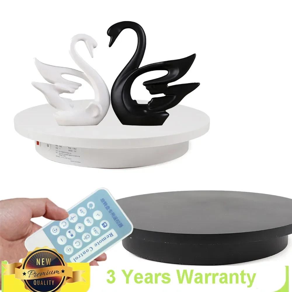 42cm Diameter Black or White Electric 360° Turntable Rotary Table Dynamic Store Display Stand with Remote Control Professional