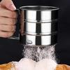 Stainless Steel Flours Sieve Cup With Handle Rust-Proof Powder Mesh Sifter For Kitchen Home