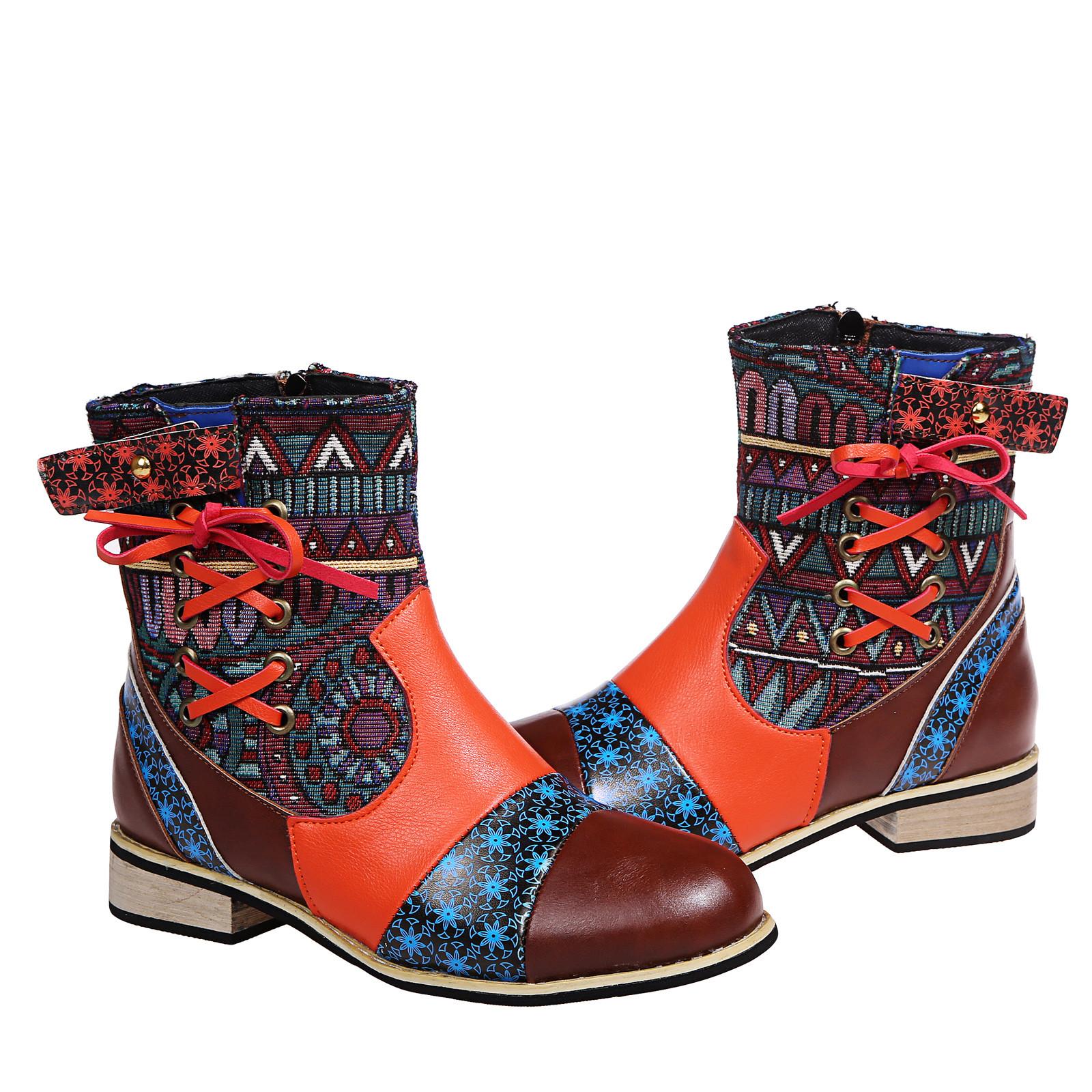 Женские сапоги большого размера в стиле ретро — фото 4