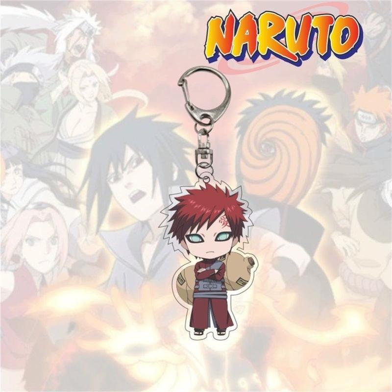 Anime Naruto Acrylic Keychain Accessaries Uzumaki Naruto Cartoon Keyring