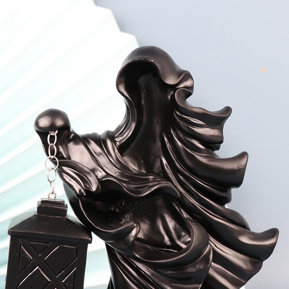 Żywiczny Duch z Latarnią Żywiczny Duch Piekielny Posłaniec Rzeźba Halloween Ogród Podwórko