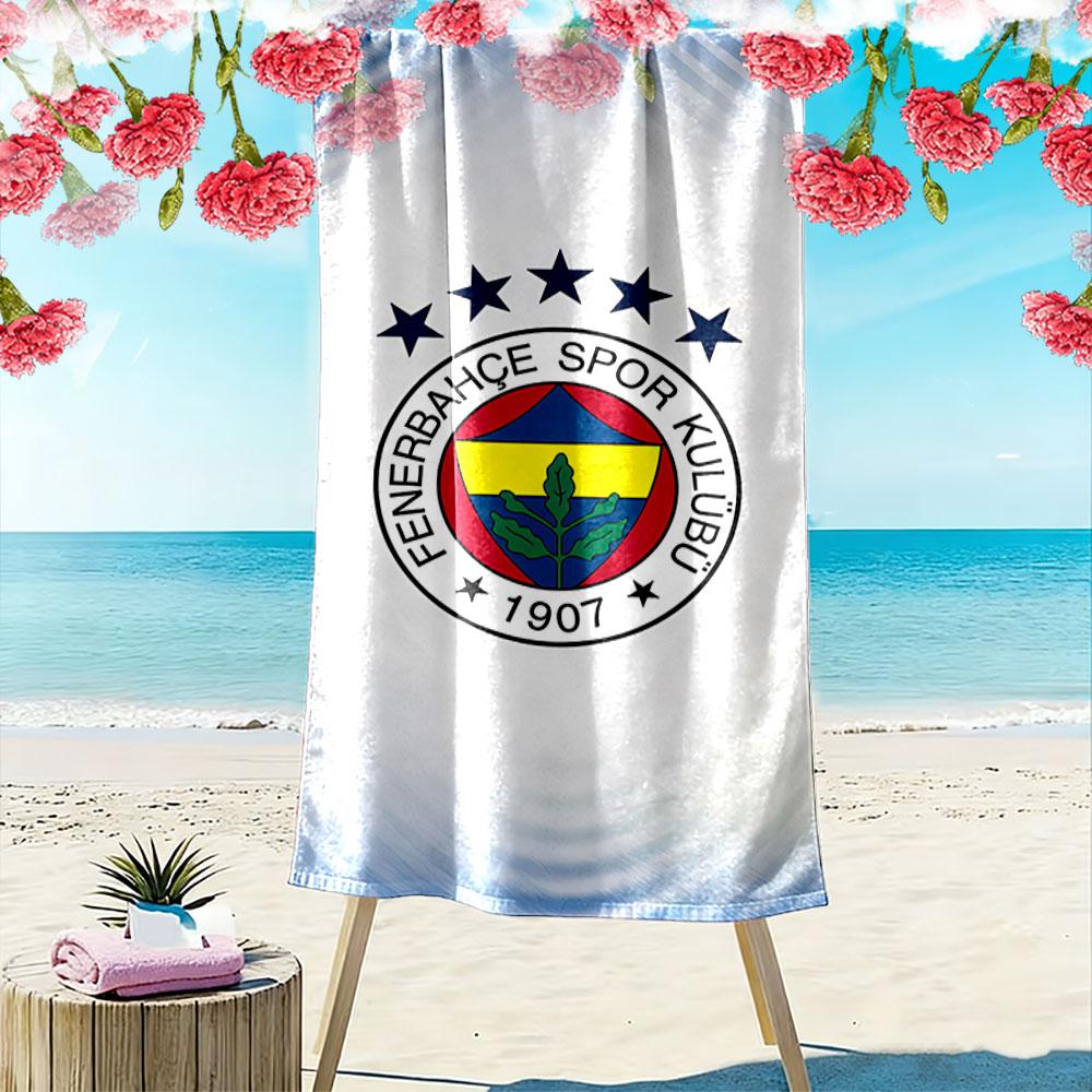 Fenerbahce Spor Club Logo Towel Beach Towel Quick-drying for Travel Outdoor Sports Jogging Beach and Swimming