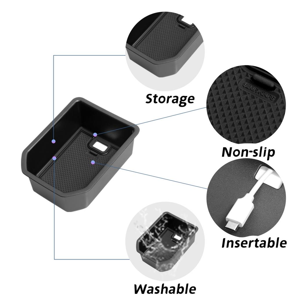 For Suzuki Fronx 2025 2025 Car Center Console Armrest Storage Tray ABS Organizer Tidying Auto Interior Accessories Black