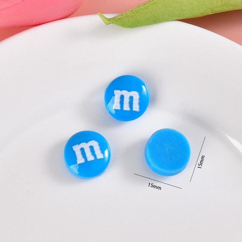 

Cartoon M&M s Macaron Chocolate Resin Jewelry Phone Case & Stand Patch